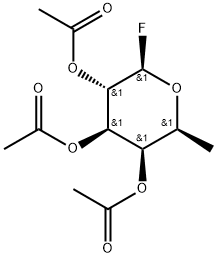 2,3,4-Tri-O-acetyl-β-L-fucopyranosyl fluoride Structure
