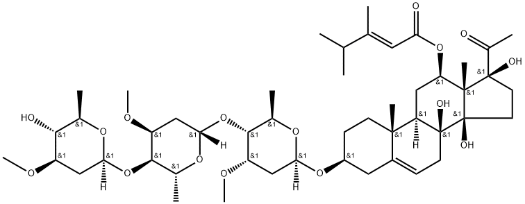 青阳参苷元B, 106758-54-7, 结构式