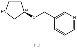 3-([(3R)-Pyrrolidin-3-yloxy]methyl)pyridine dihydrochloride 结构式