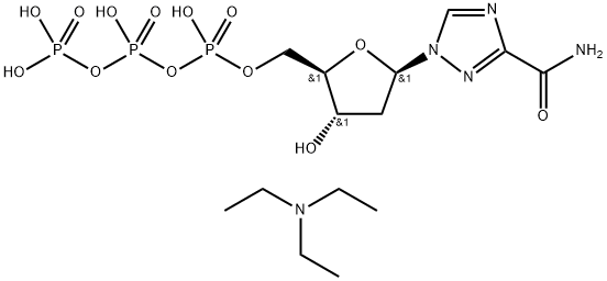 2'-Deoxyribavirin-5'-triphosphate bis-SodiuM bis-TriethylaMine Salt Struktur