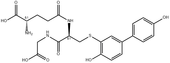 3-(glutathion-S-yl)-4,4'-biphenol Struktur