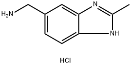(2-Methyl-1H-benzo[d]imidazol-6-yl)methanamine hydrochloride Struktur