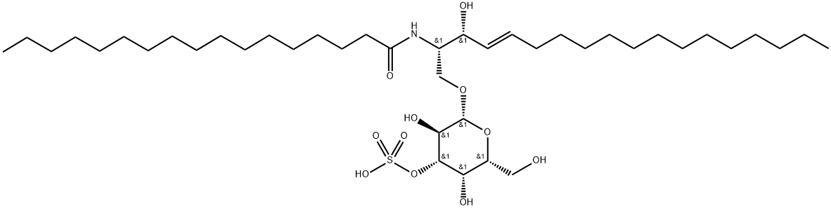 C17 3'-sulfo Galactosylceramide (d18:1/17:0),1071654-84-6,结构式