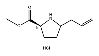 (2S)-methyl 5-allylpyrrolidine-2-carboxylate hydrochloride Structure