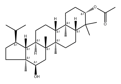 Lupane-3,16-diol, 3-acetate, (3β,16α)-,107205-20-9,结构式