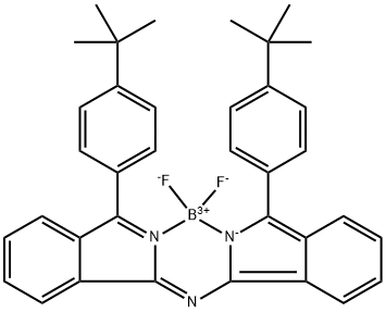 Boron, [3-[4-(1,1-dimethylethyl)phenyl]-N-[3-[4-(1,1-dimethylethyl)phenyl]-1H-isoindol-1-ylidene-N]-2H Structure