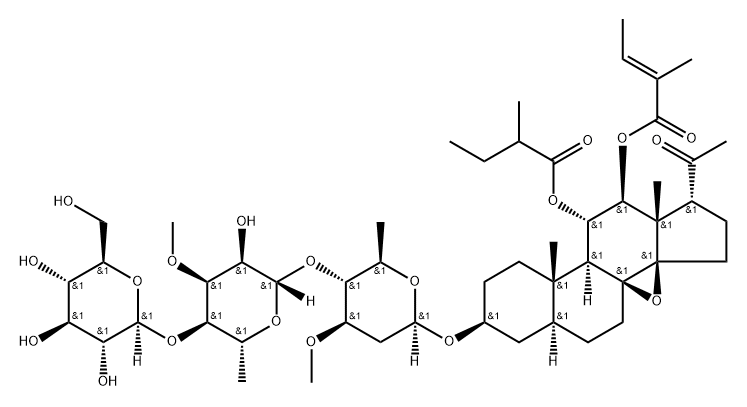 通关藤皂苷D,107347-57-9,结构式