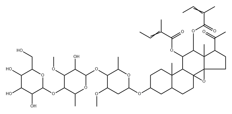 通关藤皂苷B, 107424-13-5, 结构式