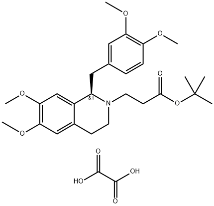 (R)-tert-Butyl-N-butanoate Norlaudanosine Oxalate Struktur