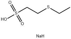 2-(乙硫基)乙烷-1-磺酸钠, 108084-40-8, 结构式