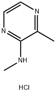 N,3-二甲基吡嗪-2-胺(盐酸盐) 结构式