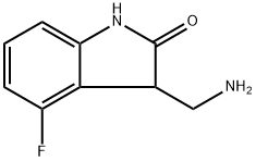 3-(aminomethyl)-4-fluoro-2,3-dihydro-1H-indol-2-one Struktur