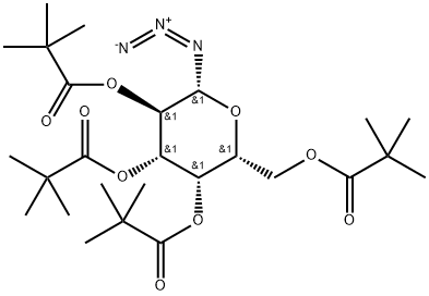 2,3,4,6-四新戊酰基-Β-1-三氮-D-半乳糖, 108342-86-5, 结构式