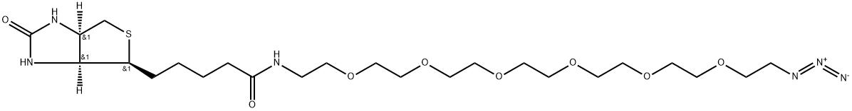 Biotin-PEG6-azide Struktur