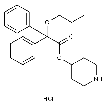 N-去甲基盐酸丙哌维林杂质, 108640-64-8, 结构式