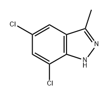 5,7-二氯-3-甲基-1H-吲唑,1086837-49-1,结构式
