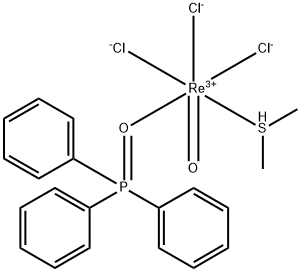 OXOTRICHLORO(DIMETHYLSULFIDE)TRIPHENYLPHOSPHINE OXIDE)RHENIUM(V) Structure