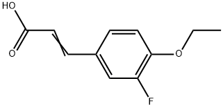 3-(4-Ethoxy-3-fluorophenyl)-2-propenoic acid Structure