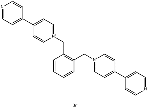 4,4'-Bipyridinium, 1,1''-[(1,2-phenylene)bis(methylene)]bis-, bromide (1:2) Structure