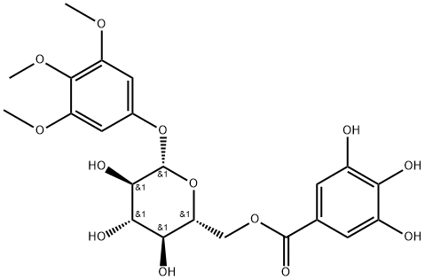 3,4,5-トリメトキシフェニル-(6-O-ガロイル)-O-β-D-グルコピラノシド