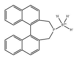 (11bR)-4,5-Dihydro-3H-dinaphtho[2,1-c:1′,2′-e]phosphepine borane 结构式