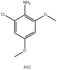 BenzenaMine, 2 - chloro - 4,6 - diMethoxy - , hydrochloride Struktur