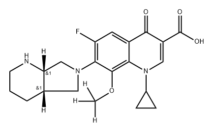 Moxifloxacin D3 Struktur