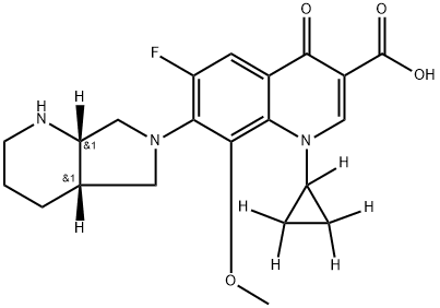 2H5]-莫西沙星三氟乙酸盐 结构式