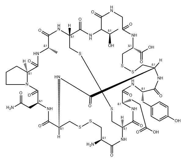 利那洛肽代谢物, 1092457-78-7, 结构式