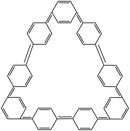 [9]シクロパラフェニレン 化学構造式