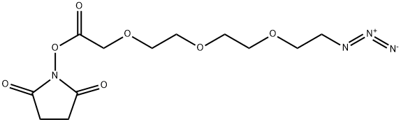 Azido-PEG3-CH2CO2-NHS Structure