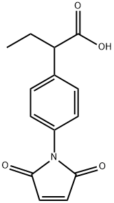 Benzeneacetic acid, 4-(2,5-dihydro-2,5-dioxo-1H-pyrrol-1-yl)-α-ethyl- 结构式