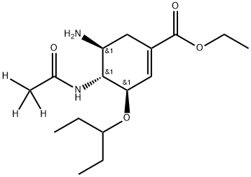 奥司他韦13CD3, 1093851-61-6, 结构式