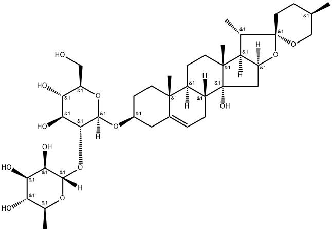 龙血树皂苷F, 109460-83-5, 结构式