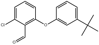 2-Chloro-6-[3-(1,1-dimethylethyl)phenoxy]benzaldehyde 结构式