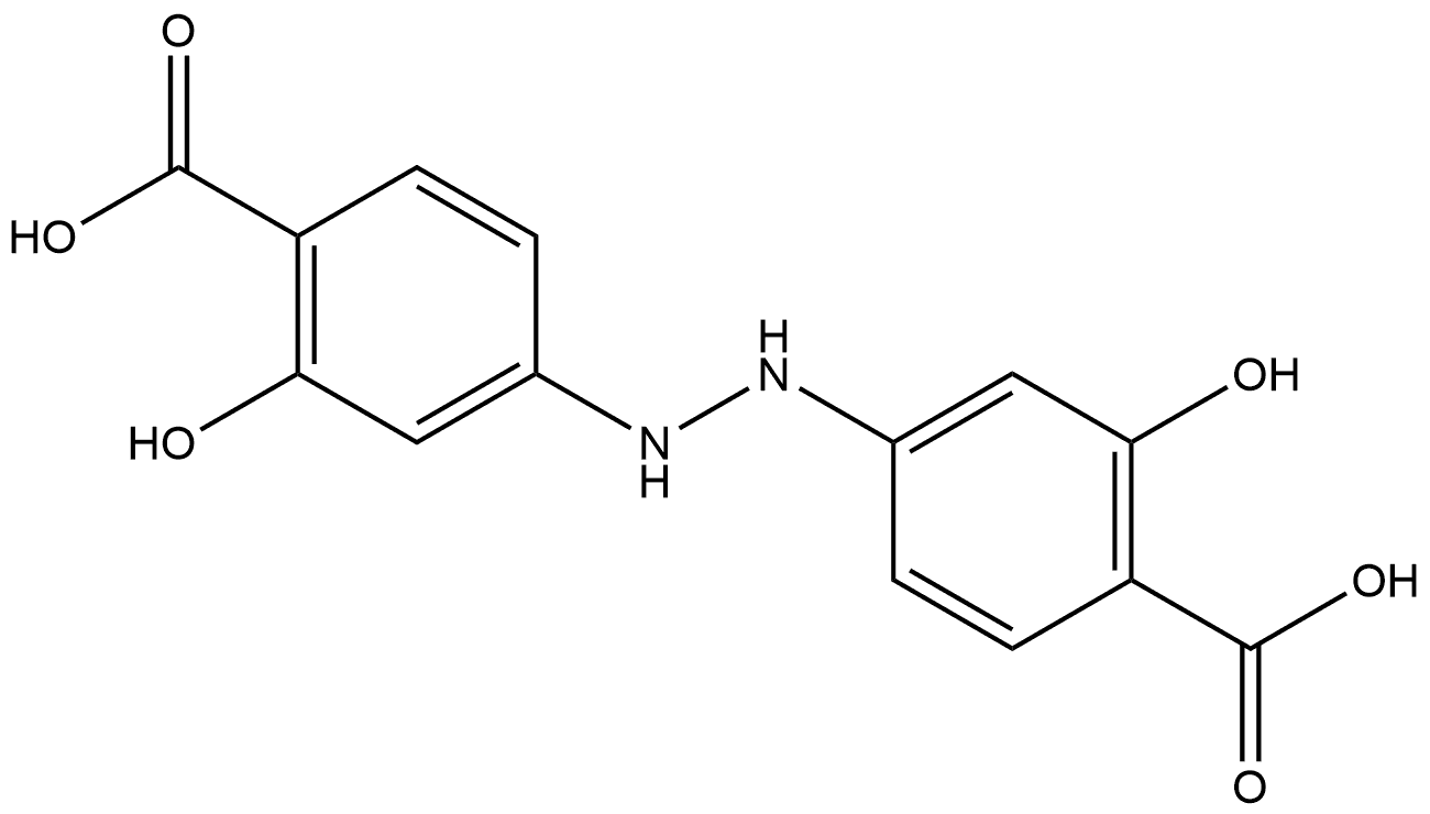 Benzoic acid, 4,4'-hydrazobis[2-hydroxy- (9CI) 结构式