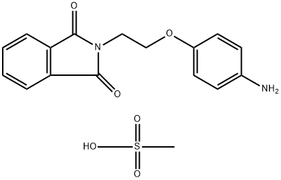 1H-Isoindole-1,3(2H)-dione, 2-[2-(4-aminophenoxy)ethyl]-, methanesulfonate (1:1) Struktur