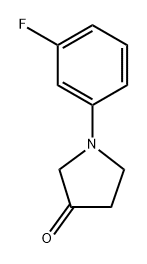 1-(3-fluorophenyl)pyrrolidin-3-one Structure