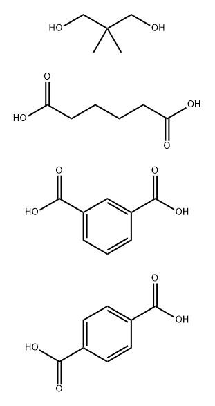 1,3-Benzenedicarboxylic acid, polymer with 1,4-benzenedicarboxylic acid, 2,2-dimethyl-1,3-propanediol and hexanedioic acid Structure