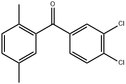Methanone, (3,4-dichlorophenyl)(2,5-dimethylphenyl)- Structure
