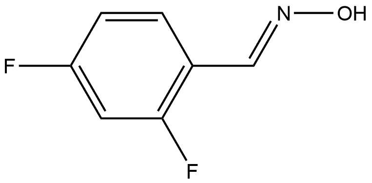 (E)-2,4-二氟苯(甲)醛肟, 1097875-48-3, 结构式