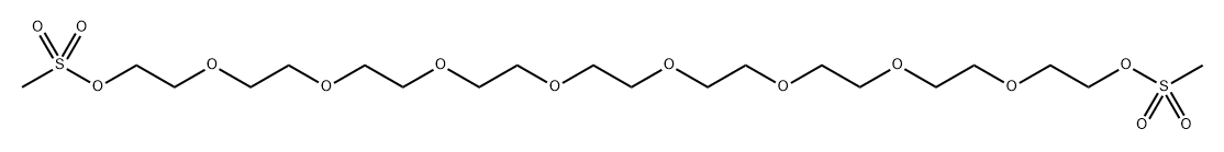 甲磺酸酯-十聚乙二醇-甲磺酸酯, 109789-42-6, 结构式