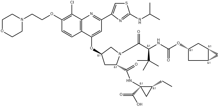 VEDROPREVIR, 1098189-15-1, 结构式