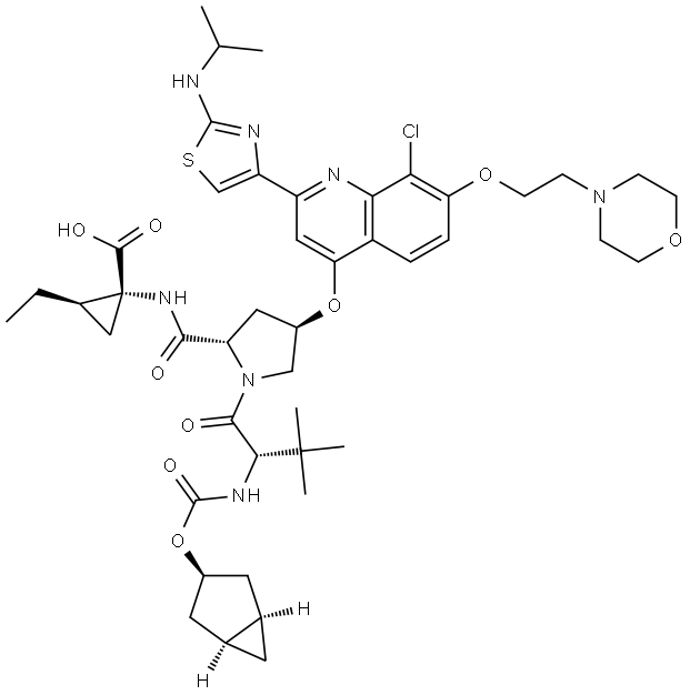 VEDROPREVIR 结构式