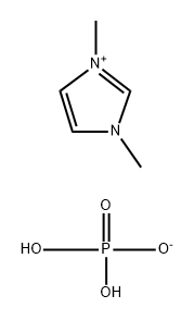 1H-Imidazolium, 1,3-dimethyl-, phosphate (1:1) Struktur