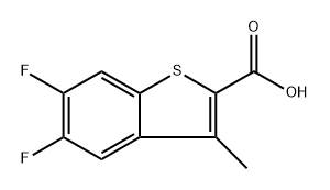5,6-difluoro-3-methyl-1-benzothiophene-2-carboxylic acid Structure