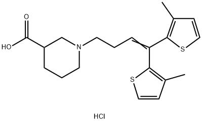 Racemic Tiagabine Hydrochloride Mixture Struktur