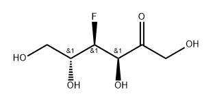 4-Deoxy-4-fluoro-D-fructose Struktur