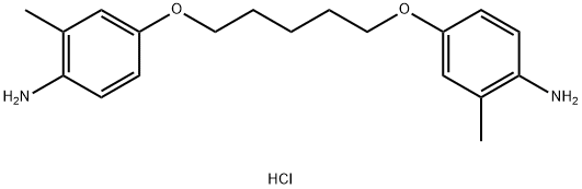 o-Toluidine, 4,4'-(pentamethylenedioxy)di-, dihydrochloride (6CI) Struktur
