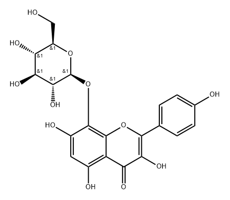 HERBACETIN 8-O-GLUCOSIDE Structure